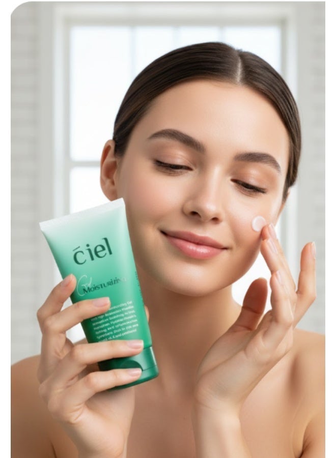 سيل (Ciel) جل مرطب للوجه 120 مل - لضبط إفراز الدهون وتصحيح المسام الواسعة - ترطيب عميق بحمض الهيالورونيك والنياسيناميد - مظهر غير لامع وسريع الامتصاص - Image 3